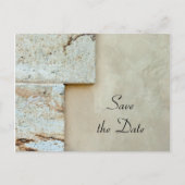 Cornerstones結婚式の日付の発表を保存 案内ポストカード (正面)