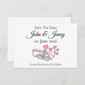 Cornetミュージシャン結婚式の日付の保存 (正面/裏面)