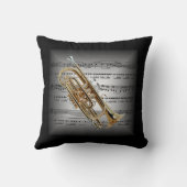 Cornet to 3-D楽譜～ピローグレイ/ブラック～ クッション (裏面)