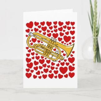 Cornet With Hearts Valentines Anniversary Card シーズンカード