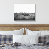 Cornfield 11x14で作業する白黒 キャンバスプリント (インサイチュ (寝室))