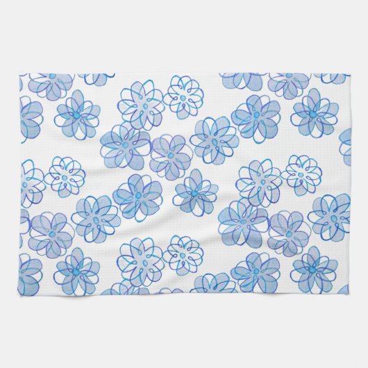 Cornflower Blue キッチンタオル (横)