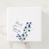Cornflower Blue Botanical Wedding フェイバータグ (インサイチュ)
