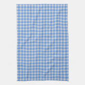 Cornflower Blue Gingham Check Pattern  キッチンタオル (縦)