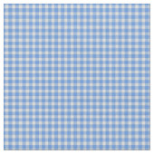 Cornflower Blue Gingham Check Pattern  ファブリック (クローズアップ)