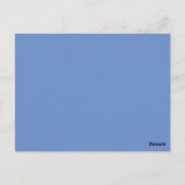 Cornflower Blue, Silver Table Number Card ポストカード (裏面)