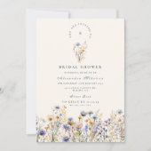 Cornflower Meadow Bridal Shower 招待状 (正面)