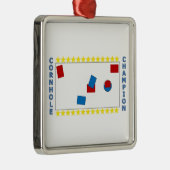 Cornholeのチャンピオン メタルオーナメント (右)