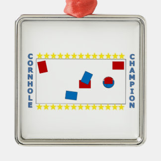 Cornholeのチャンピオン メタルオーナメント
