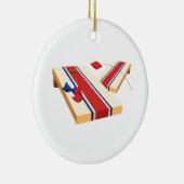 Cornholeのトス セラミックオーナメント (右)