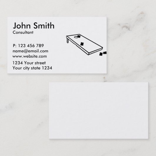 Cornhole 名刺 (正面/裏面)