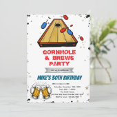 Cornhole and beer party invitation 招待状 (スタンド正面)