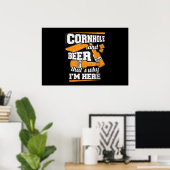 Cornhole And Beer That's Why I'm Here Funny ポスター (ホームオフィス)