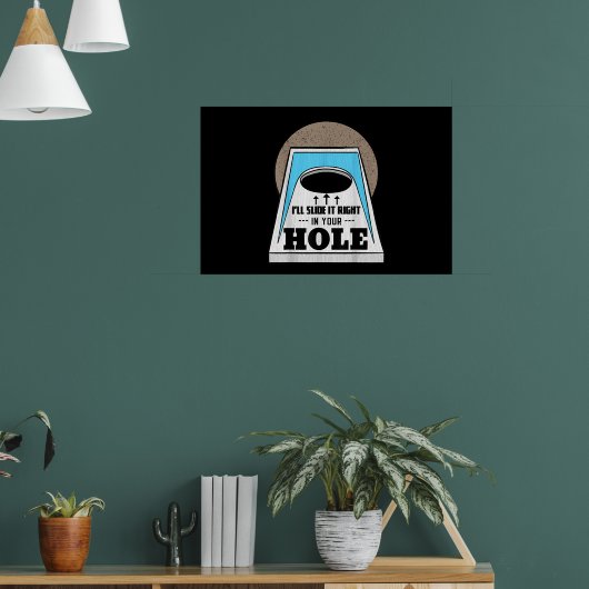 Cornhole Bean Bag Toss Game Play Backyard Hole ポスター (リビング1)