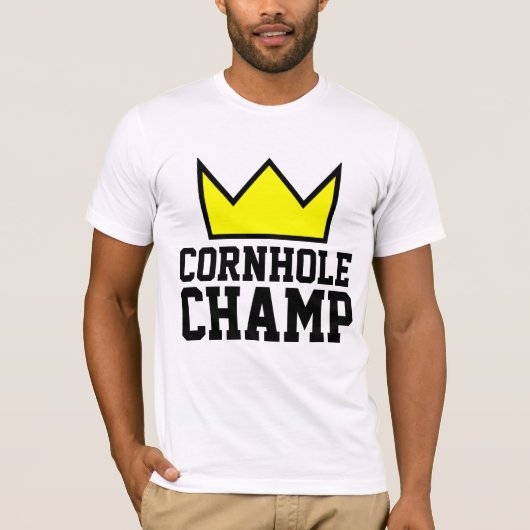 CORNHOLE CHAMP Tシャツ&タンクトップ Tシャツ (正面)