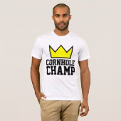 CORNHOLE CHAMP Tシャツ&タンクトップ Tシャツ (正面フル)