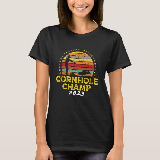 Cornhole Champion 2023 Cornhole Bags Tournament Wi Tシャツ (正面)