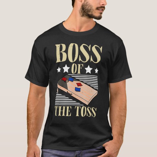 Cornhole Corn Hole Boss of the Toss Tシャツ (正面)