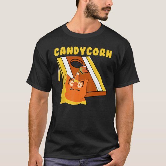 Cornhole Corn Hole Candycorn Tシャツ (正面)