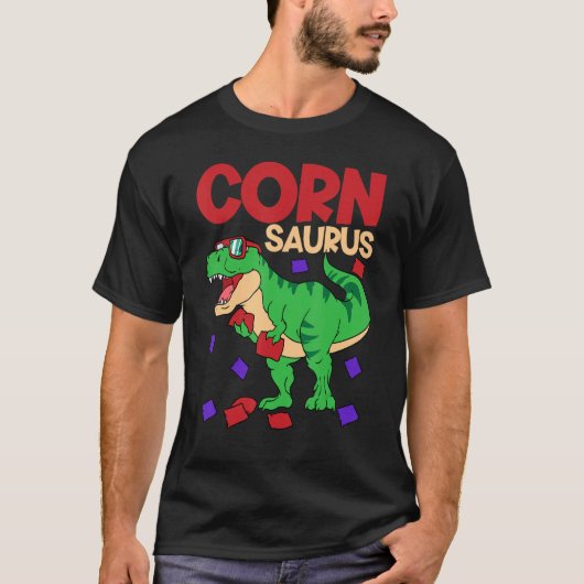 Cornhole Corn Hole Cornsaurus Tシャツ (正面)
