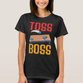 Cornhole Corn Hole Toss Boss Tシャツ (正面)