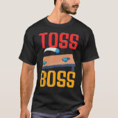 Cornhole Corn Hole Toss Boss Tシャツ (正面)