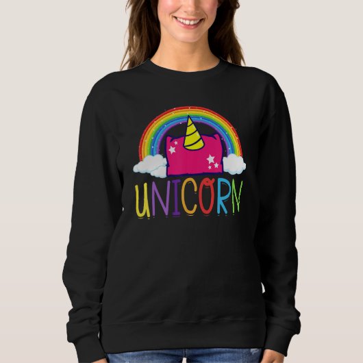Cornhole Corn Hole Unicorn スウェットシャツ (正面)