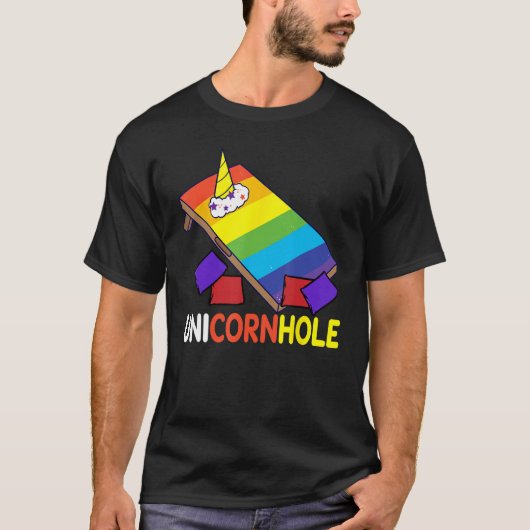 Cornhole Corn Hole Unicornhole Tシャツ (正面)
