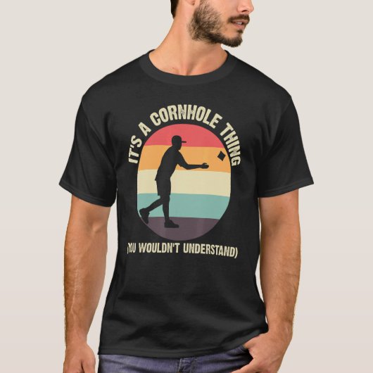 Cornhole Designs For Men Women Bean Bag Toss Playe Tシャツ (正面)
