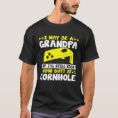 Cornhole for Men Grandpa Sack Toss Game Tシャツ (正面)
