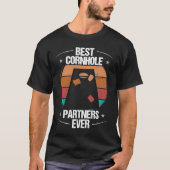 Cornhole Player Best Partners ever Throwing Cornho Tシャツ (正面)