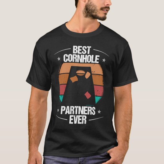 Cornhole Player Best Partners ever Throwing Cornho Tシャツ (正面)