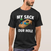 Cornhole  Sack Toss Player Tシャツ (正面)