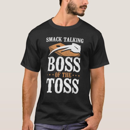 Cornhole Team Bean Bag Player Champ Smack Talking  Tシャツ (正面)