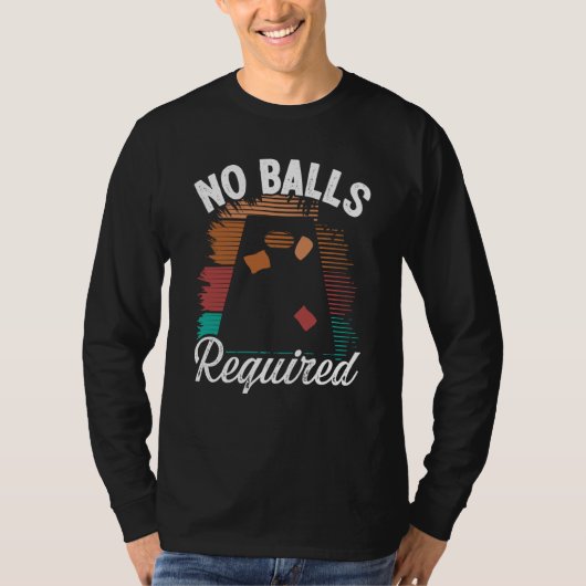 Cornhole Throwing Game No Balls required Tossing P Tシャツ (正面)
