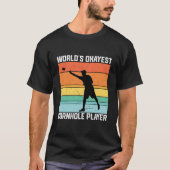 Cornhole World'S Okayest Cornhole Player Tシャツ (正面)