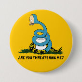 Cornholioあなたは私にビービス&バットヘッドを脅している 缶バッジ (正面)