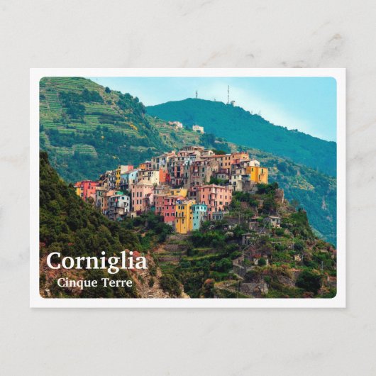CORNIGLIA - Cinque Terre – リグーリア – パノラマ – ポストカード (正面)