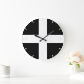 Cornish Flag (Cornwall) (County of England, UK) ラージ壁時計 (ホーム)