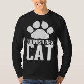Cornish rex cat tシャツ (正面)