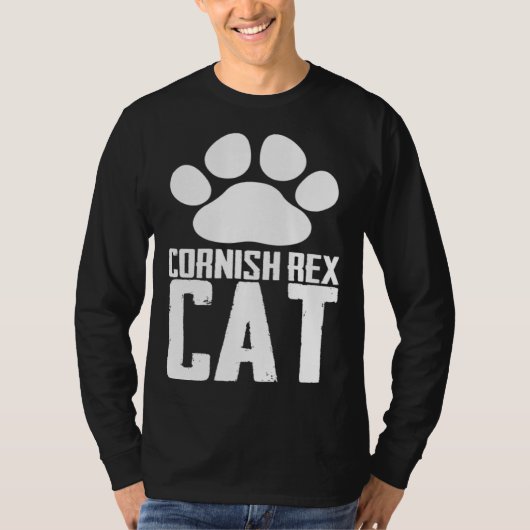 Cornish rex cat tシャツ (正面)