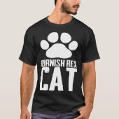 Cornish rex cat tシャツ (正面)