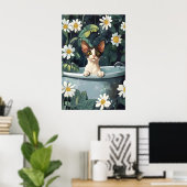Cornish Rex In Bathtub Poster, Funny Cat Poster ポスター (ホームオフィス)