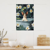 Cornish Rex In Bathtub Poster, Funny Cat Poster ポスター (キッチン)