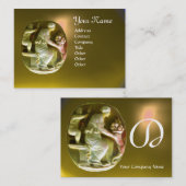 CORNUCOPIAモノグラム明るい黄色トパーズ 名刺 (正面/裏面)