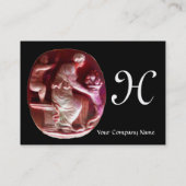 CORNUCOPIAモノグラム、アンティークレッドブラック 名刺 (裏面)