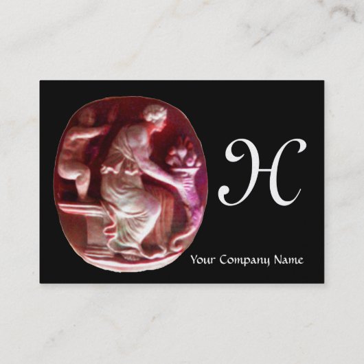 CORNUCOPIAモノグラム、アンティークレッドブラック 名刺 (裏面)