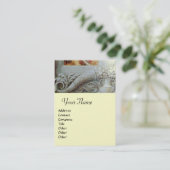 CORNUCOPIAモノグラム、明るい灰色 名刺 (スタンド正面)