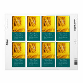 CORNUCOPIAモノグラム、明るい金ゴールド黄色の緑 ラベル (フルシート)