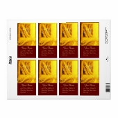 CORNUCOPIAモノグラム、明るい金ゴールド黄色の赤 ラベル (フルシート)